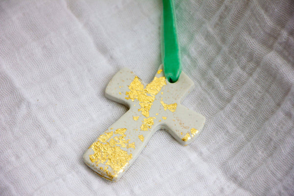 Golden Cross Ornament