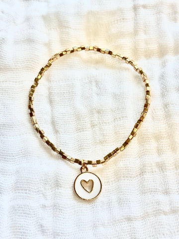 "She Is Safe" Heart Bracelet