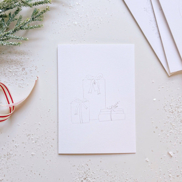 Christmas cheer paintable notecard