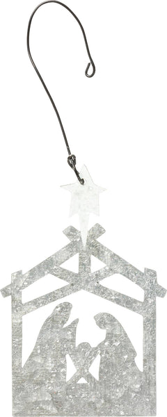 Nativity Metal Ornament