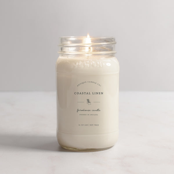 Coastal Linen Candle