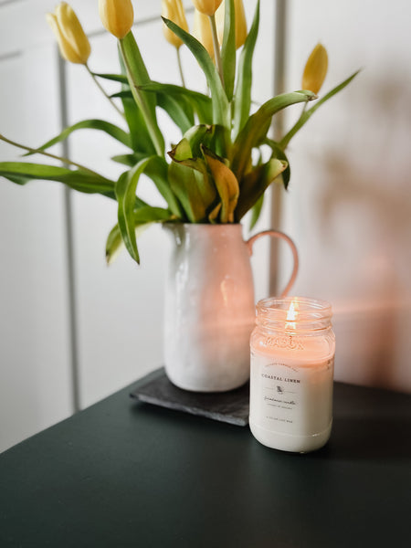 Coastal Linen Candle