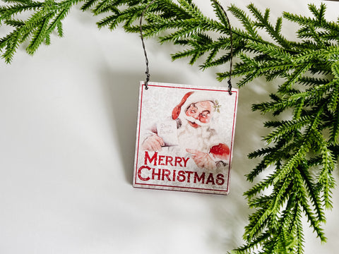 Merry Christmas Vintage Ornament