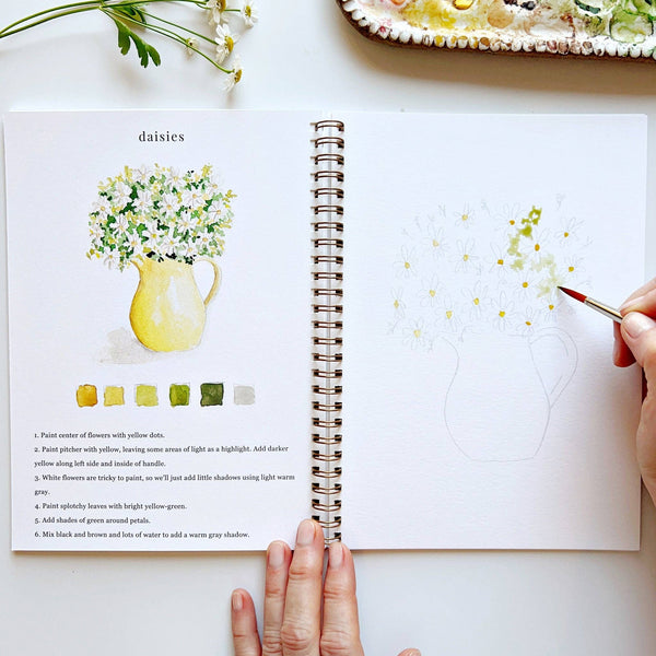 *Flowers watercolor workbook