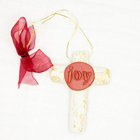 Joy Prayer Cross Ornament