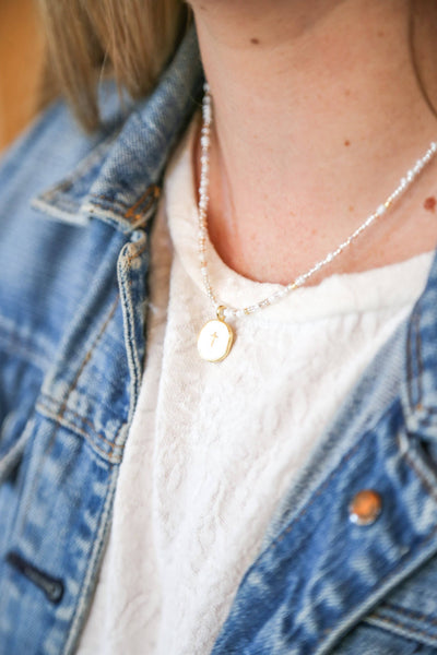 Beaded Cross Necklace