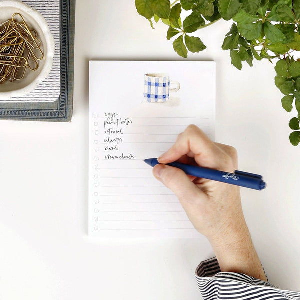 Checklist Notepad: Gingham Mug