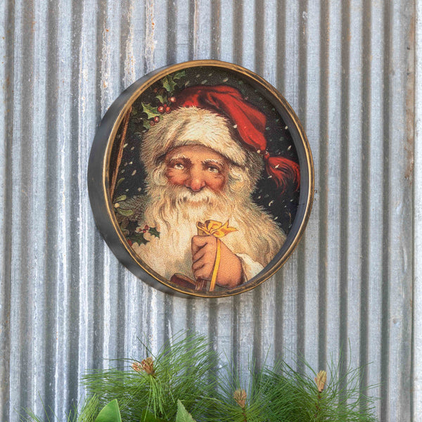 Vintage Style Santa Print